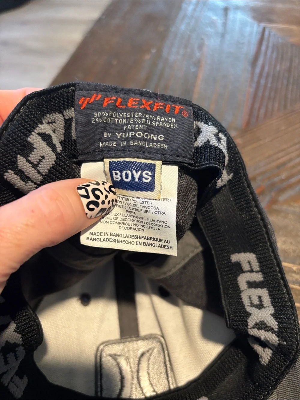 Hurley Two-Tone Gray and Dark Gray Kids Hat
